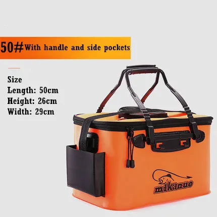Fishing Bucket Folding Thickening Living Fish Bucket Portable - My Store