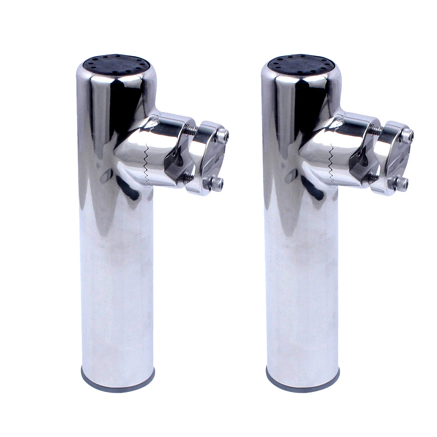 2PCS Boat Accessories marine stainless Boat Stainless Steel Clamp On Fishing Rod Holder