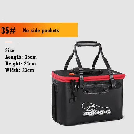 Folding live Fishing Bucket EVA Thickening Fish Bucket Portable Water - My Store