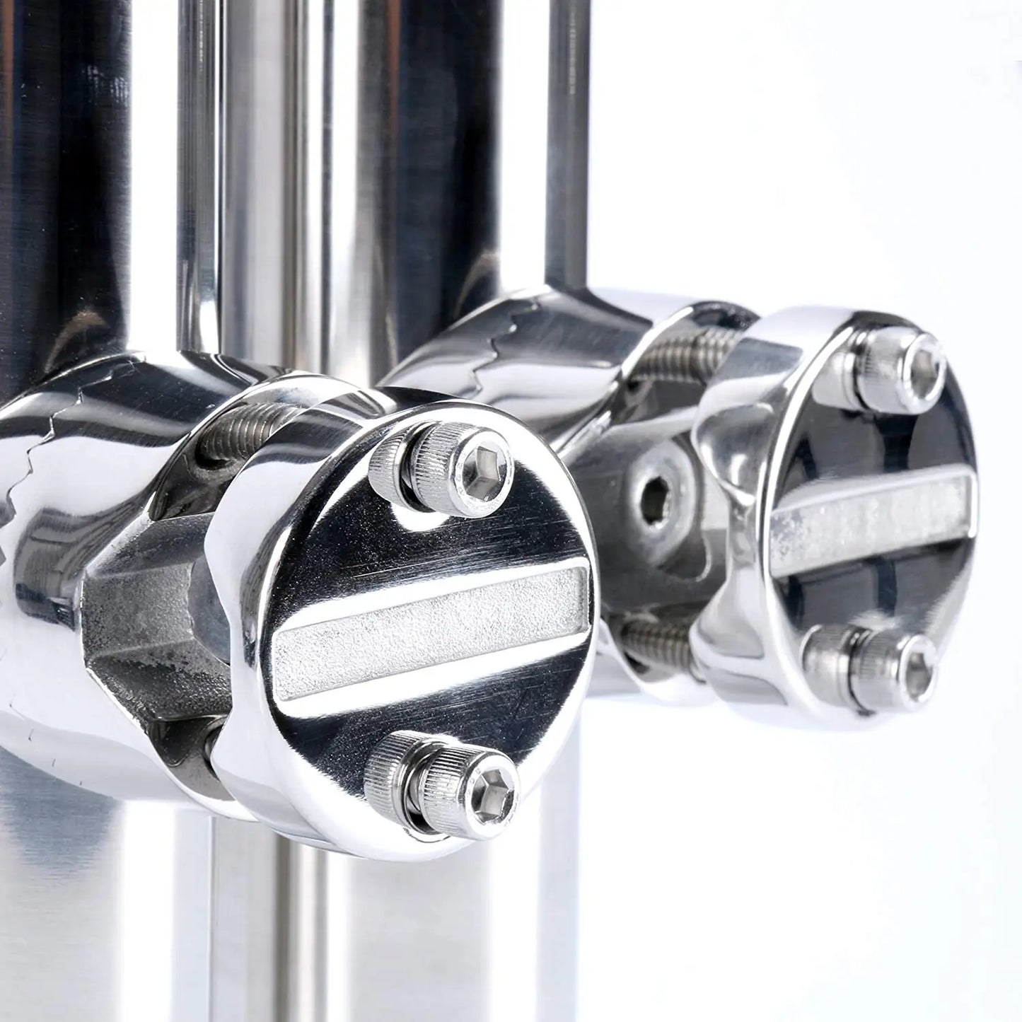 2PCS Boat Accessories marine stainless Boat Stainless Steel Clamp On Fishing Rod Holder