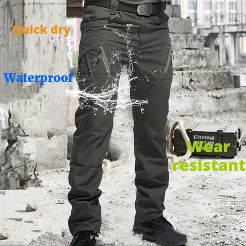 IX9 City Military Tactical Pants Men SWAT Combat Army Pants Casual Men Hiking Pants Outdoor Camping Cargo Waterproof Pants