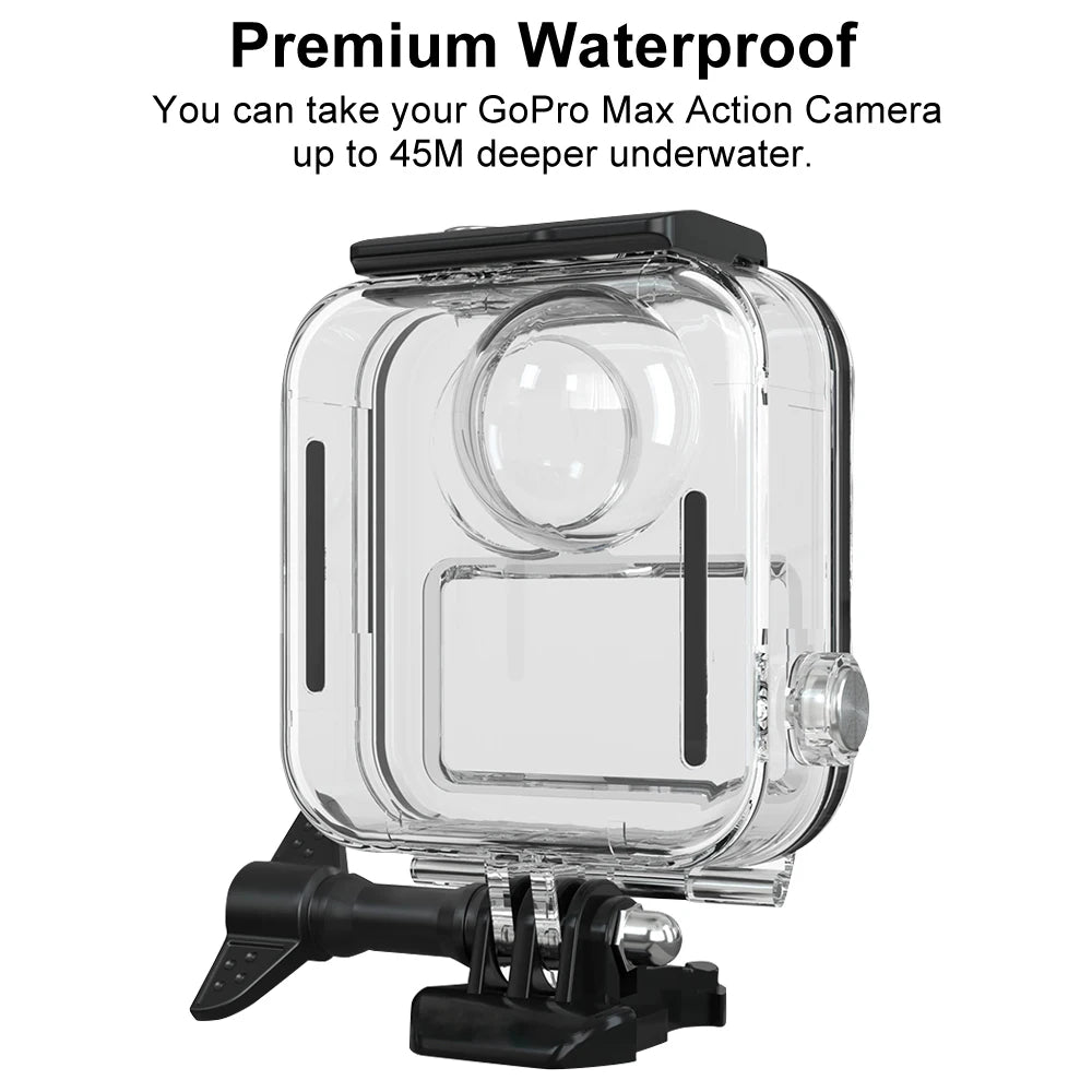 Touchscreen Waterproof Housing Case for GoPro MAX 360 Diving Protection Underwater Dive Cover for Go Pro Max Camera Accessories