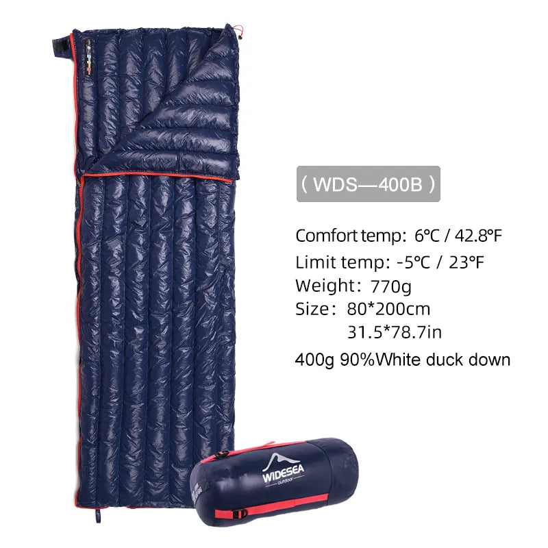 Widesea Camping Ultralight Sleeping Bag Down Waterproof - My Store