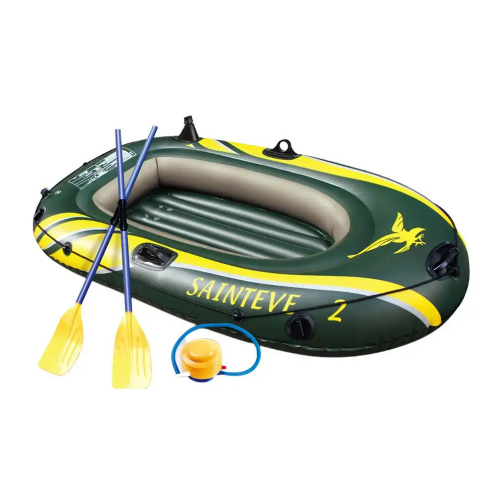 Foldable Iatable Boat Set Portable Thickened Floating Rafts Assault Boat 2-3 Man Boat PVC Canoe Fishing Boat Equipments