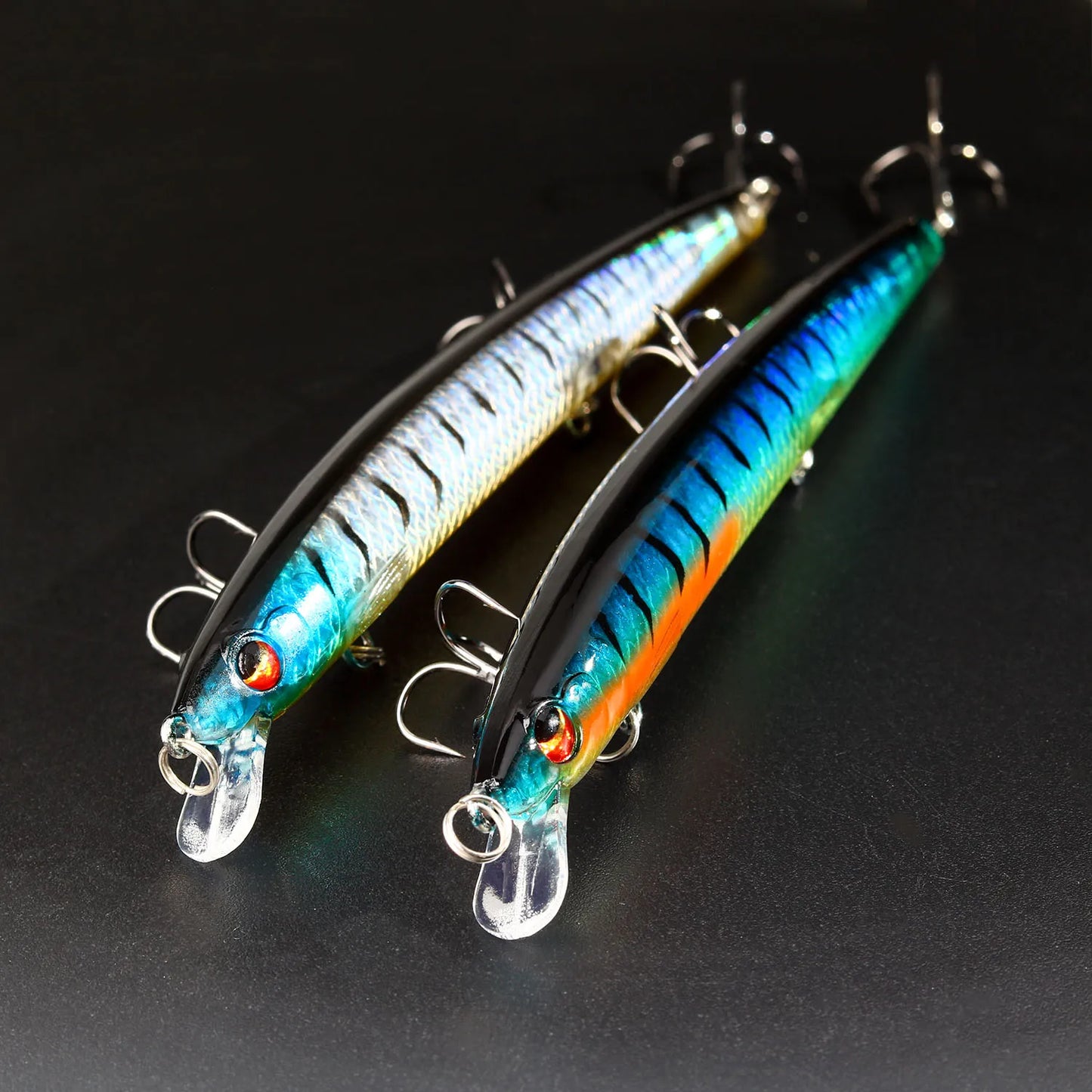 BAKAWA 1pcs 14cm 15g Big Long Fishing Lure Minnow Crankbait Sea Bait 3D Eyes Strong Hooks Wobblers