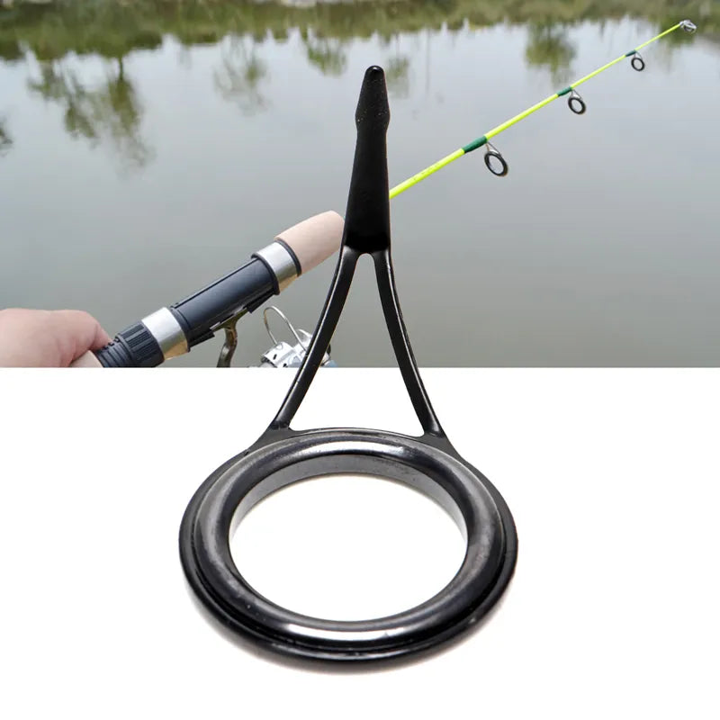 8pcs 8 Size Fishing Rod Guide Tip Top Ring Circle Pole Repair Kit Set Fishing