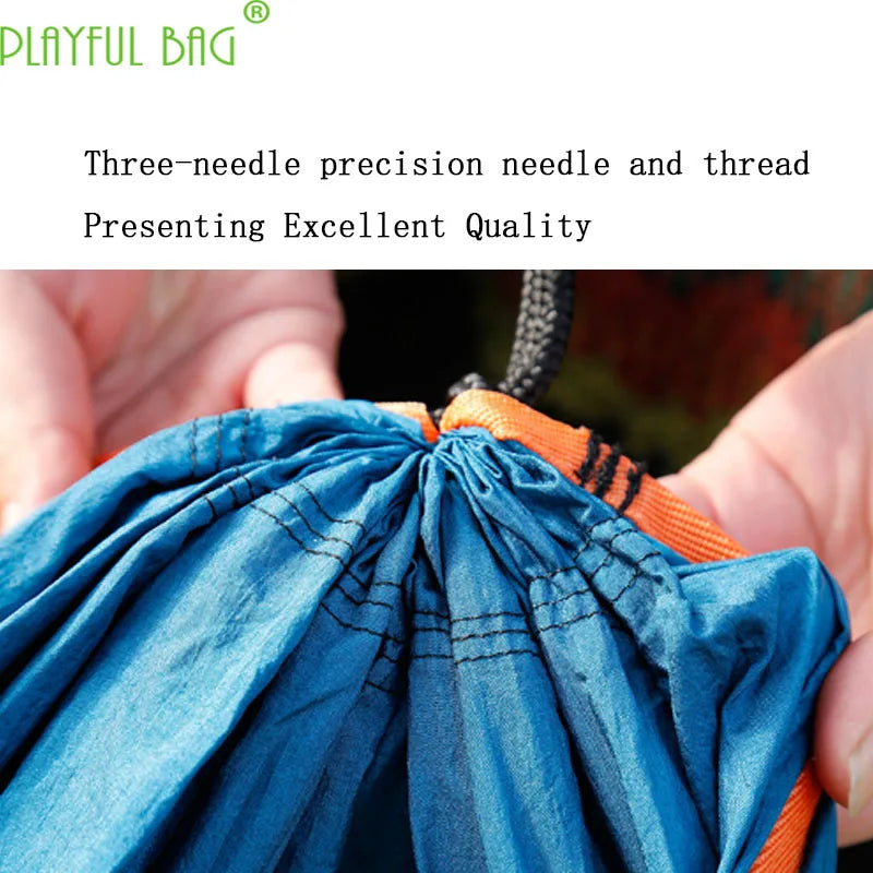 Nylon twin hammock lovers hammock Outdoor camping Essentials for aerial hammock 210T Nylon spinning High strength bands ZI21