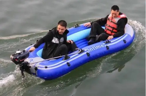 Hangkai 3.5HP Boat Outboard Motor, 2 Stroke Inflatable Boat Outboard Engine