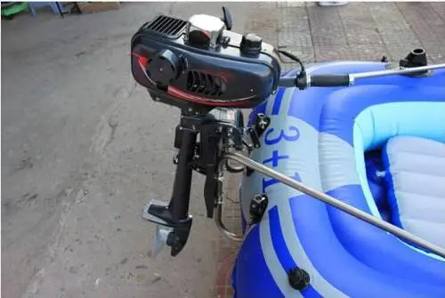 Hangkai 3.5HP Boat Outboard Motor, 2 Stroke Inflatable Boat Outboard Engine