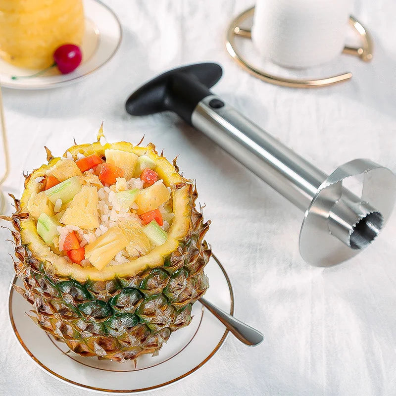 1PCS Stainless Steel Easy To Use Pineapple Peeler Accessories Pineapple Slicers Fruit Knife Cutter Corer Slicer Kitchen Tools