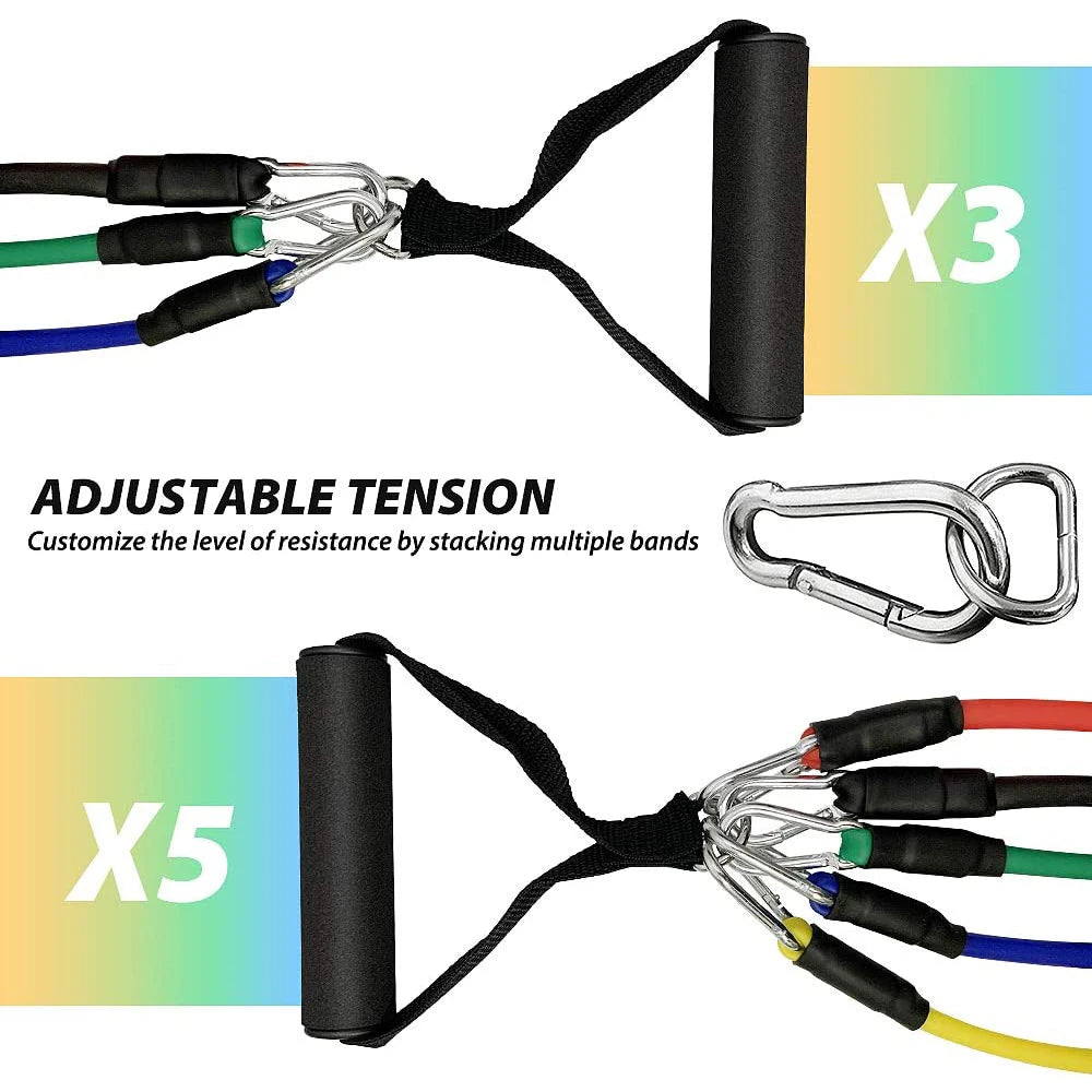 Resistance Bands Set Bodybuilding Home Gym Equipment Professional Weight Training Fitness Elastic