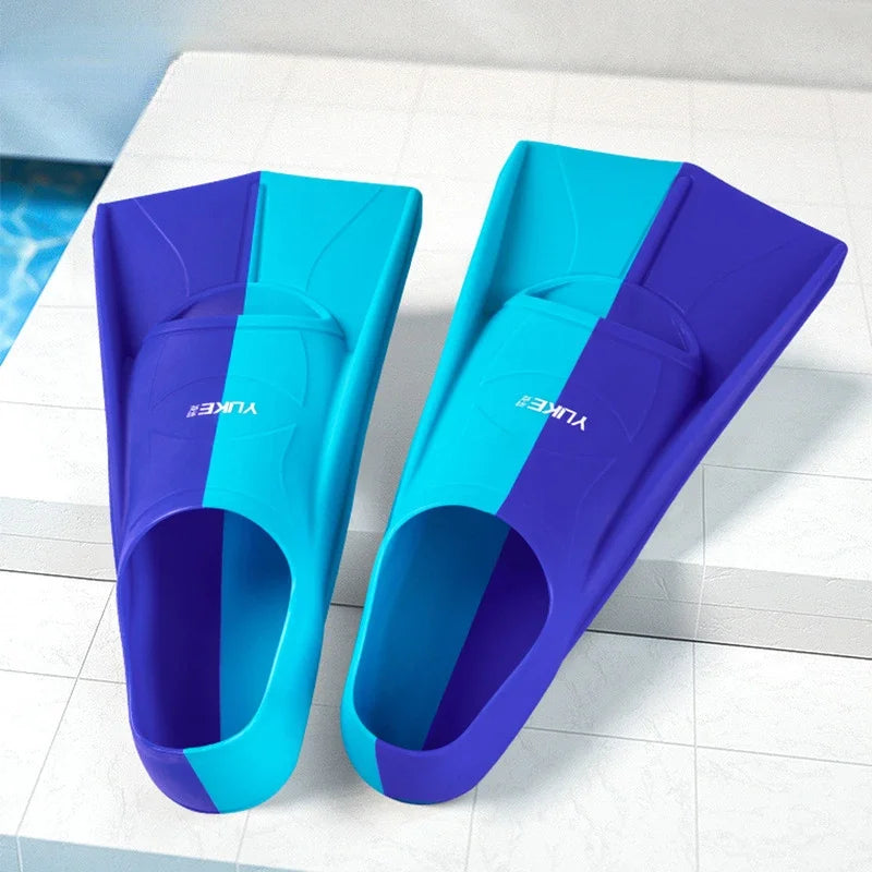 Swim Training Fins Silicone Professional Scuba Diving Fins Short Men women Snorkel Swimming Fins Kids