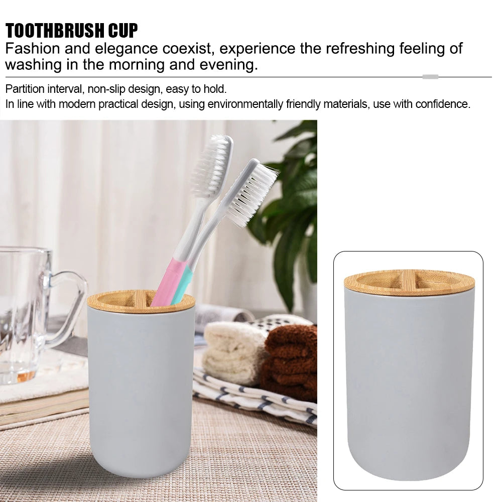 Trash Can Lotion bottle Bathroom Storage Set 6Pcs