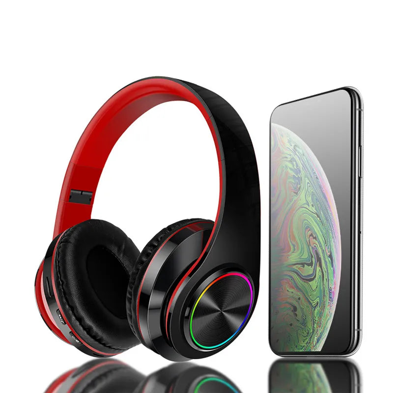 Wireless Bluetooth 5.0 Headphone With Microphone Sports Gaming Foldable Headphones B39