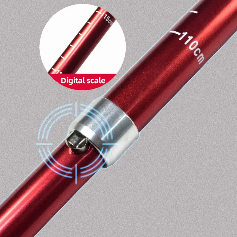 5 Section Outdoor Fold Trekking Pole Camping Portable Walking Hiking Stick For Nordic Elderly Telescopic