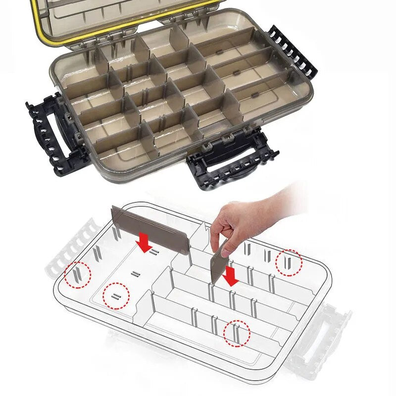 Waterproof Fishing Tackle Box Large Capacity Fishing Accessories Tool Storage Box - My Store