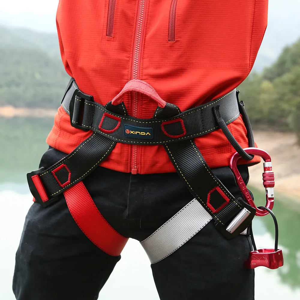 Xinda Outdoor Sports Harness Rock Climbing Harness Waist Support Half Body Safety Belt - My Store