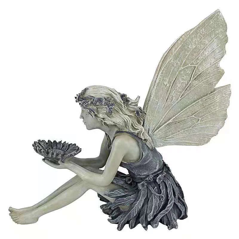 Fairy Statue Resin Jewelry Garden Decoration Angel Girl Resin Craft Jewelry
