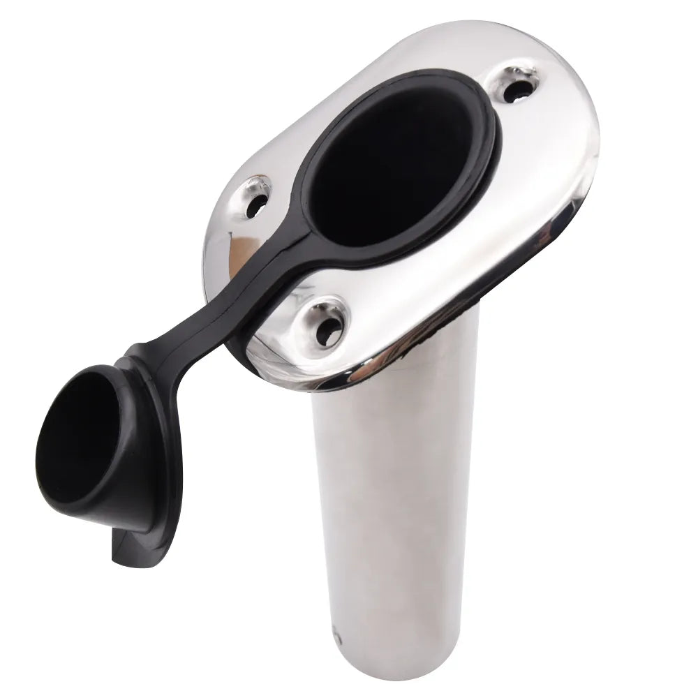 2PC Fishing Pole Stand Stainless Steel Flush Mount Boat Fishing Rod Holder 15/30/90 Degree Rod Pod