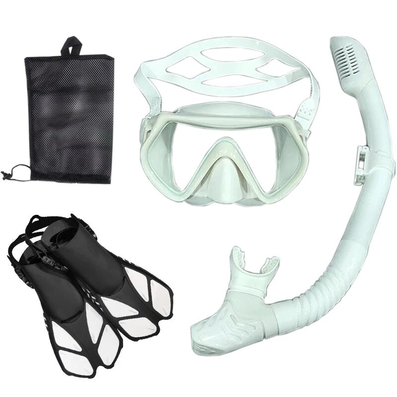 Snorkel Diving Mask and Goggles Diving Swimming Tube Set Adult Unisex - My Store