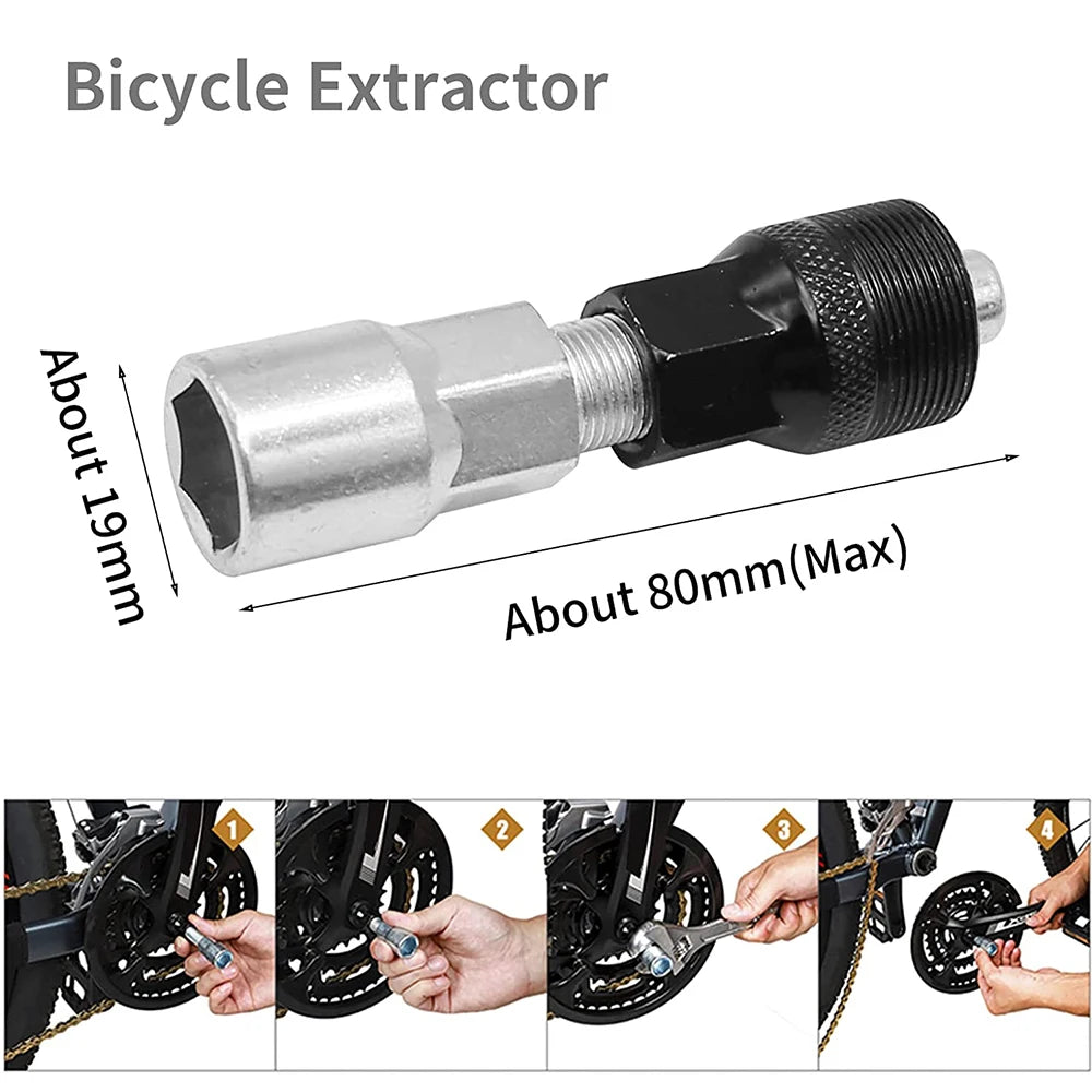 Bicycle Repair Tool Kits Chain Breaker Flywheel Remover Cutter Crank Puller Bike Wrench