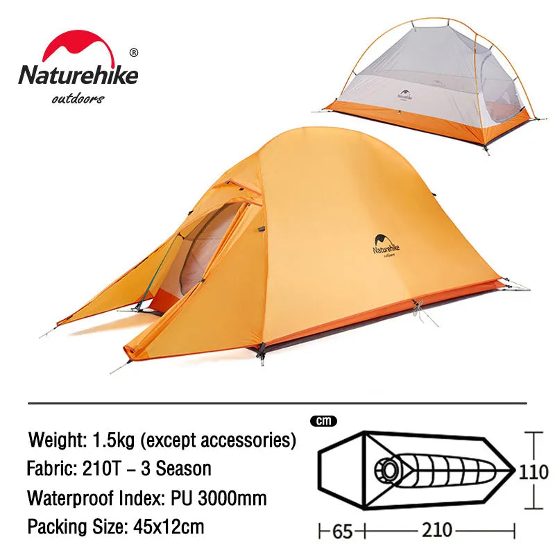 Naturehike Cloud Up 1 2 3 People Tent - My Store