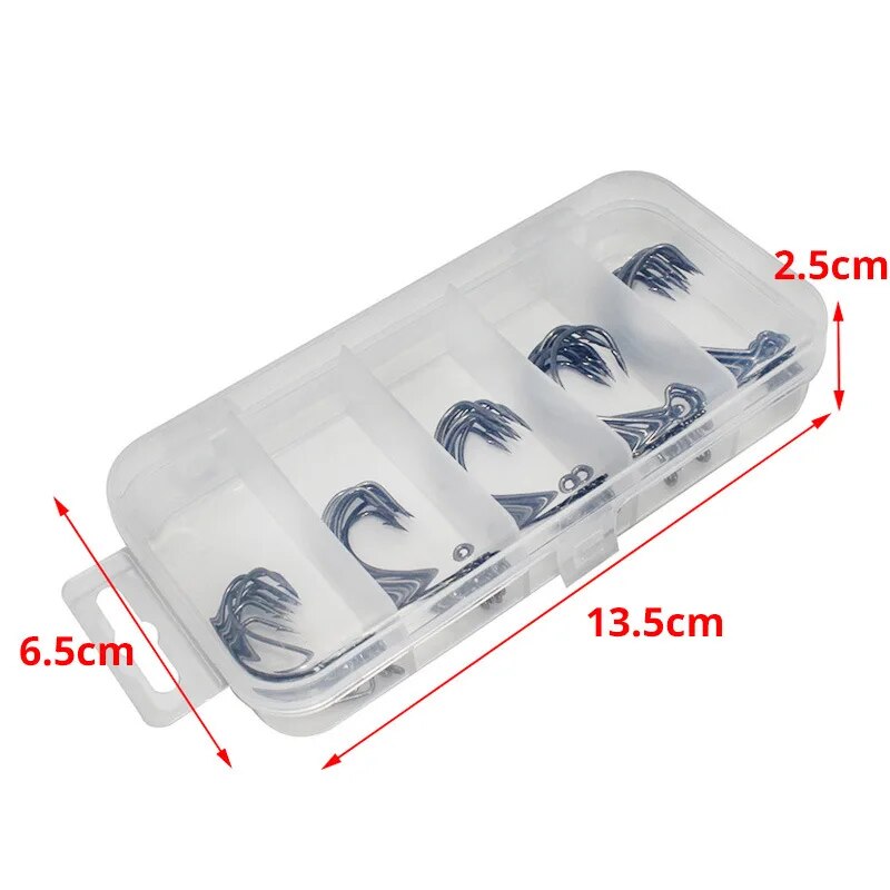 50pcs High Carbon Steel Fishhooks 1-3# Fish/For Fishing Hook/Tackle - My Store