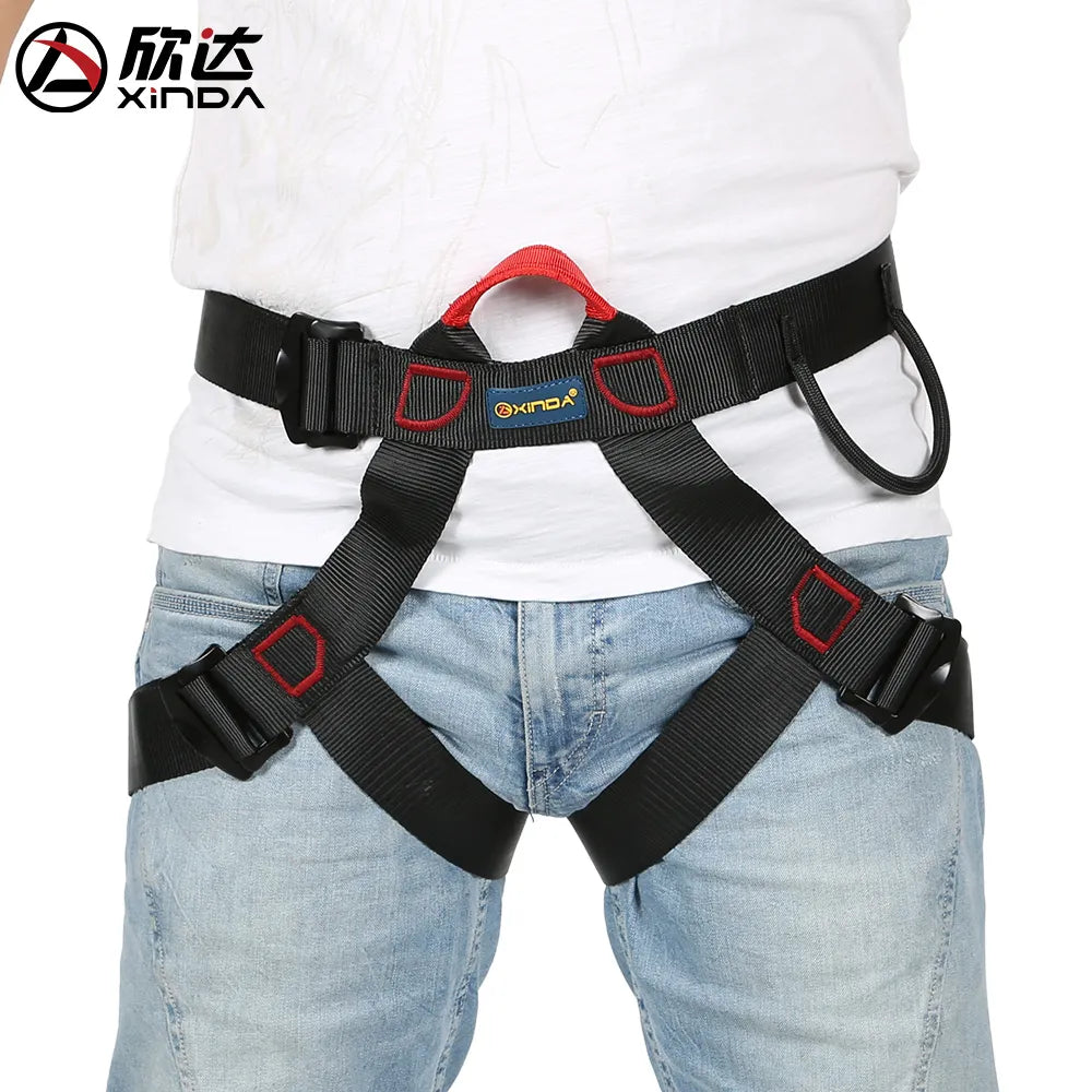 Xinda Outdoor Sports Harness Rock Climbing Harness Waist Support Half Body Safety Belt - My Store