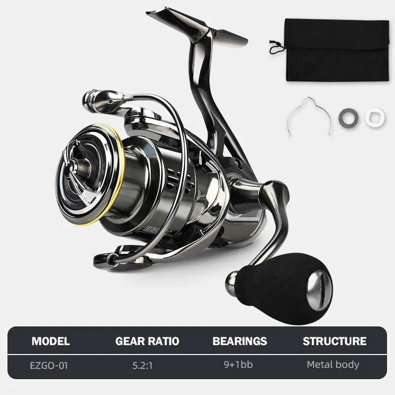 MEREDITH EZGO Anti-seawater corrosion treatment 9+1BB Saltwater Fishing Tackle - My Store