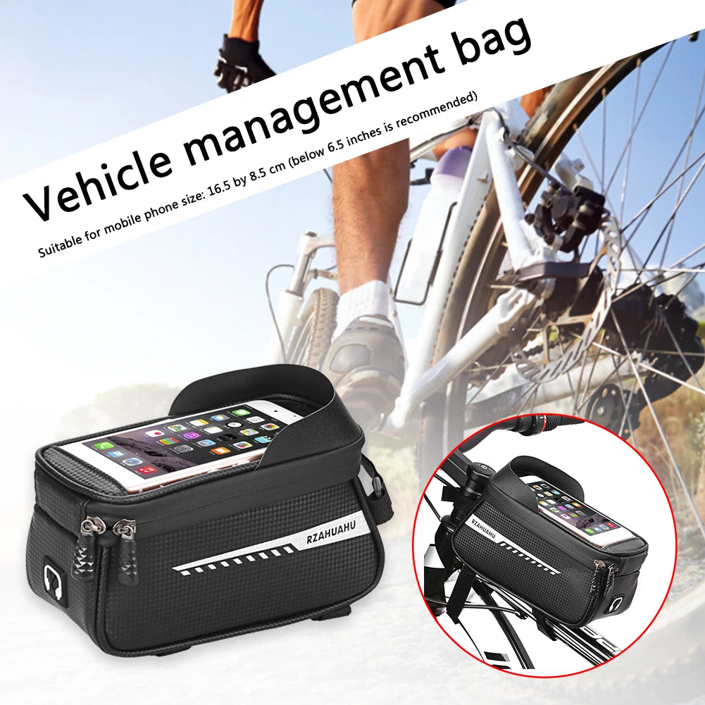 Bicycle Bag Phone Bag Waterproof Mountain Bike Front Top Tube