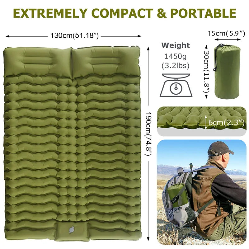 Double Sleeping Mattress with Pillow - My Store
