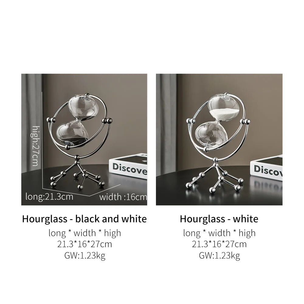 Metal Bracket Hourglass Luxury Living Room Decoration