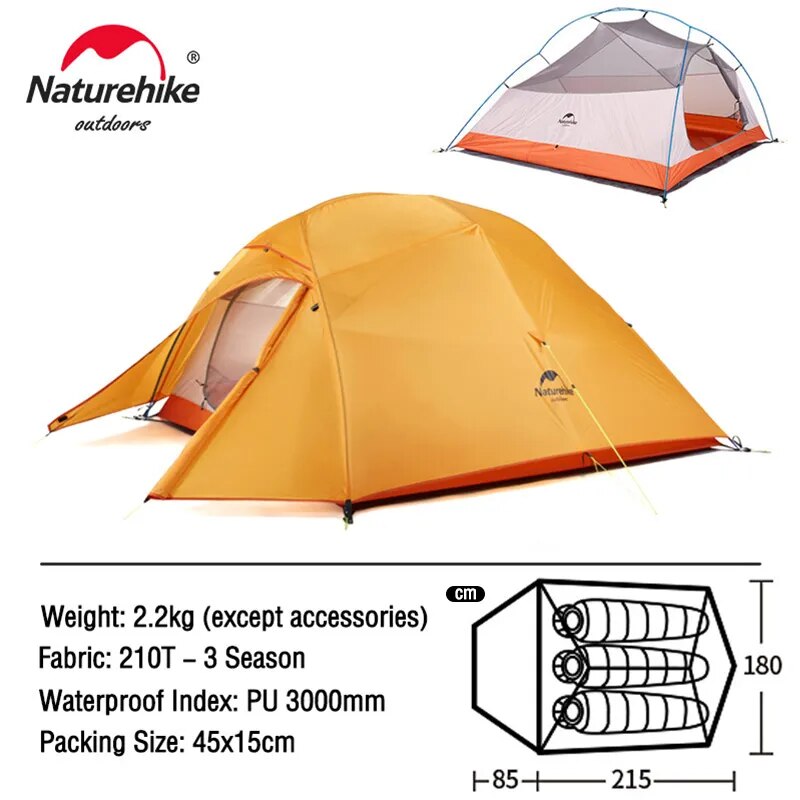 Naturehike Cloud Up 1 2 3 People Tent - My Store