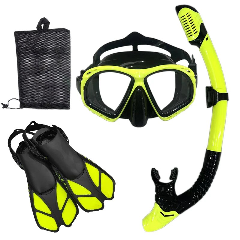 Snorkel Diving Mask and Goggles Diving Swimming Tube Set Adult Unisex - My Store