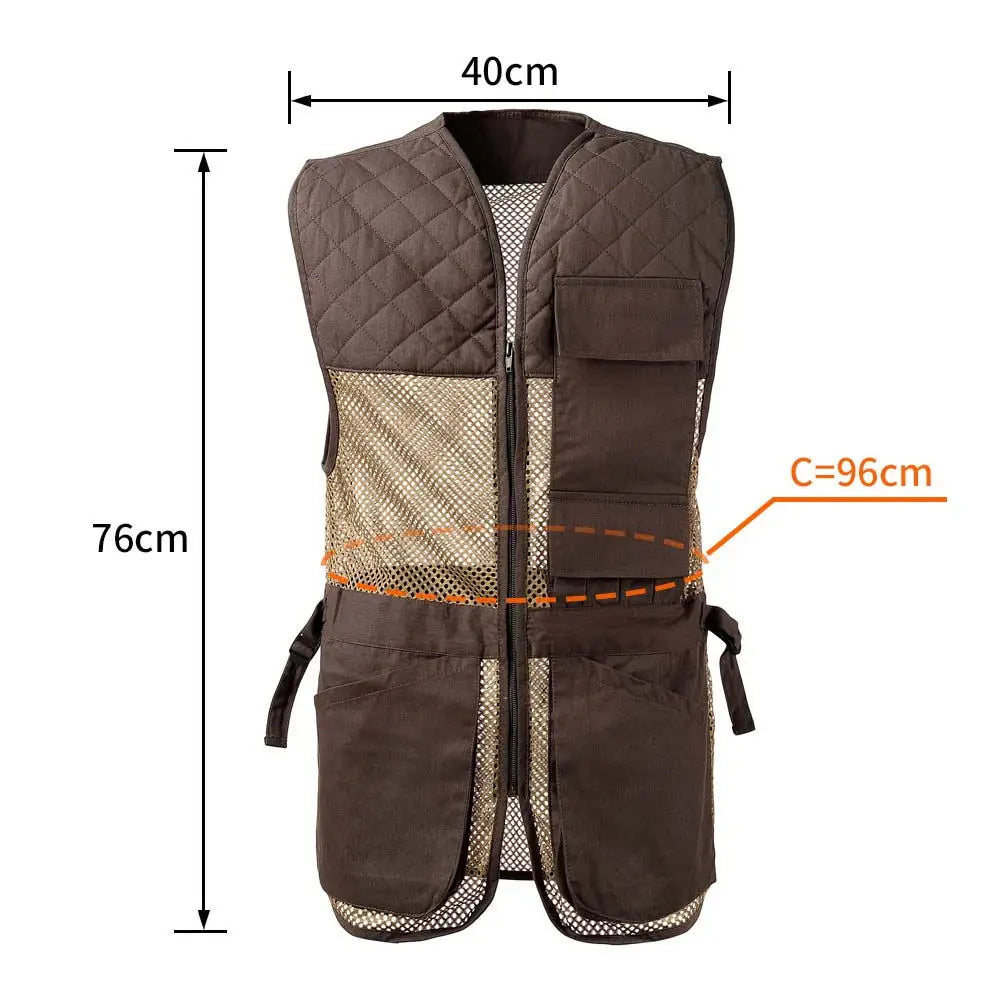 8 Fans Mesh Shooting Vest with Multi Pockets Hunting Vest