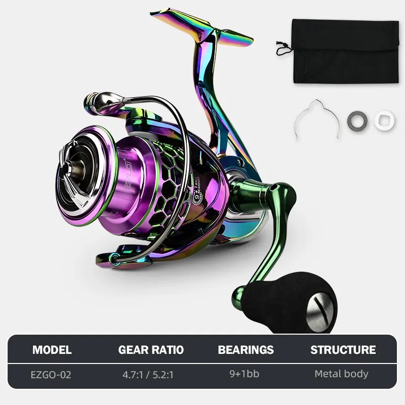 MEREDITH EZGO Anti-seawater corrosion treatment 9+1BB Saltwater Fishing Tackle - My Store