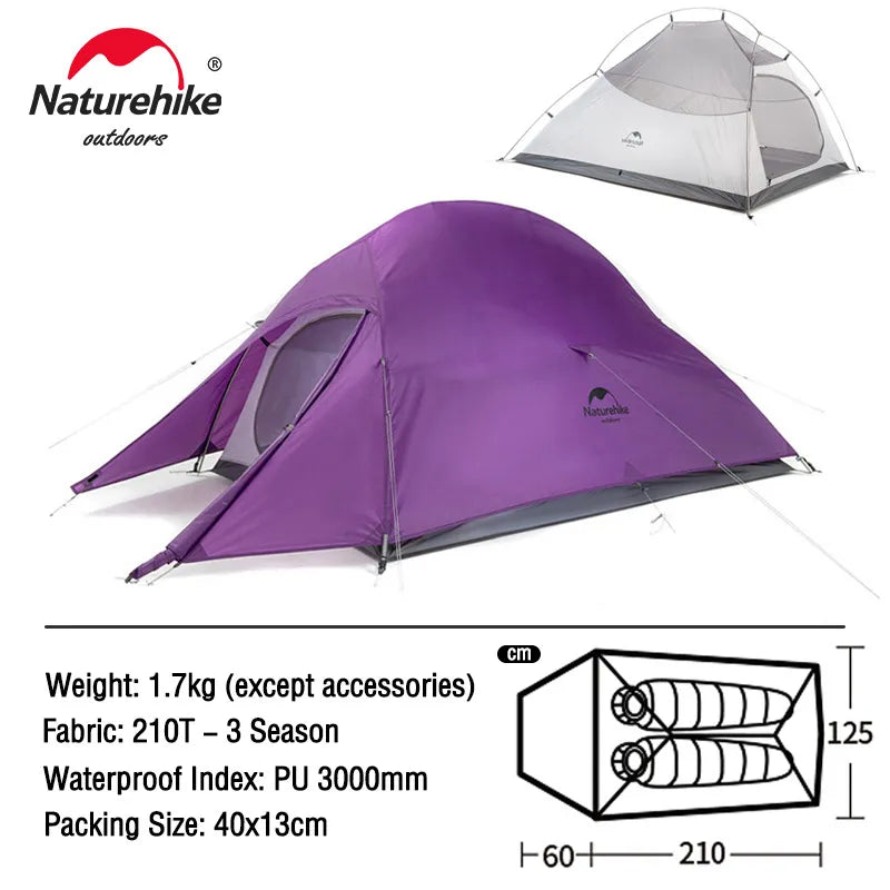 Naturehike Cloud Up 1 2 3 People Tent - My Store