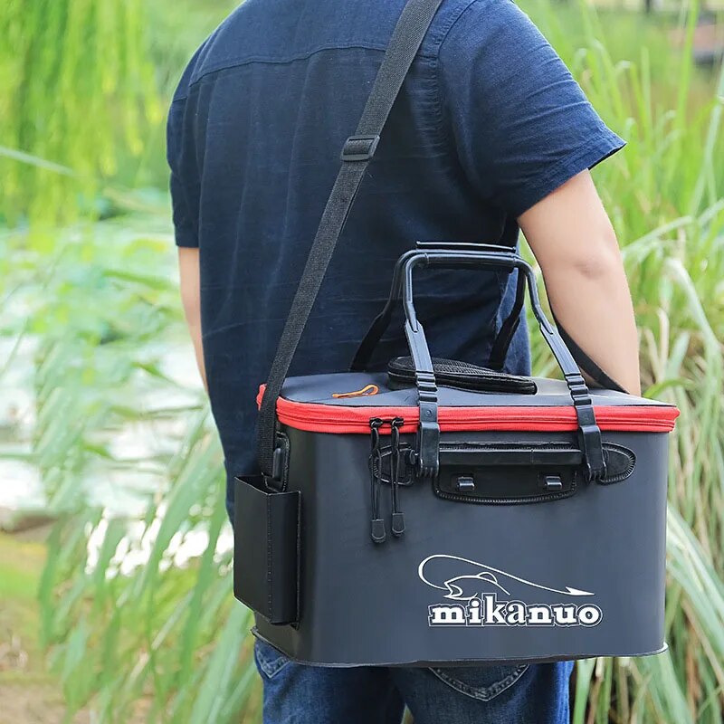Fishing Bucket Folding Thickening Living Fish Bucket Portable - My Store