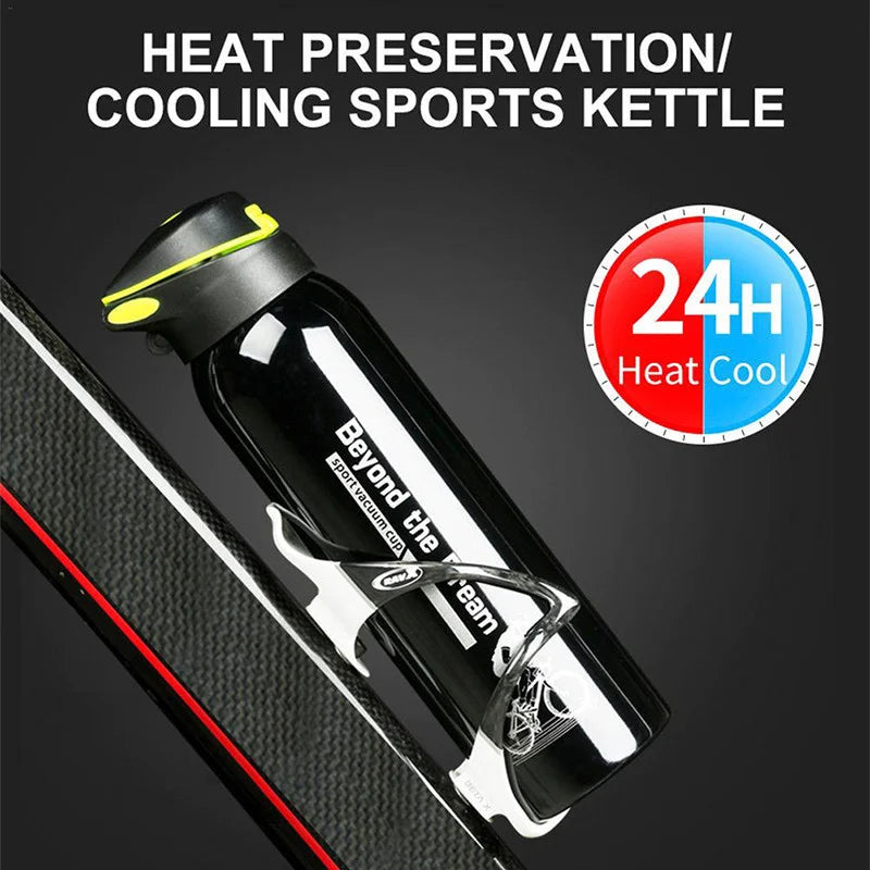 500ml Bike Water Bottle Drink Flask Stainless Steel Cup Outdoor