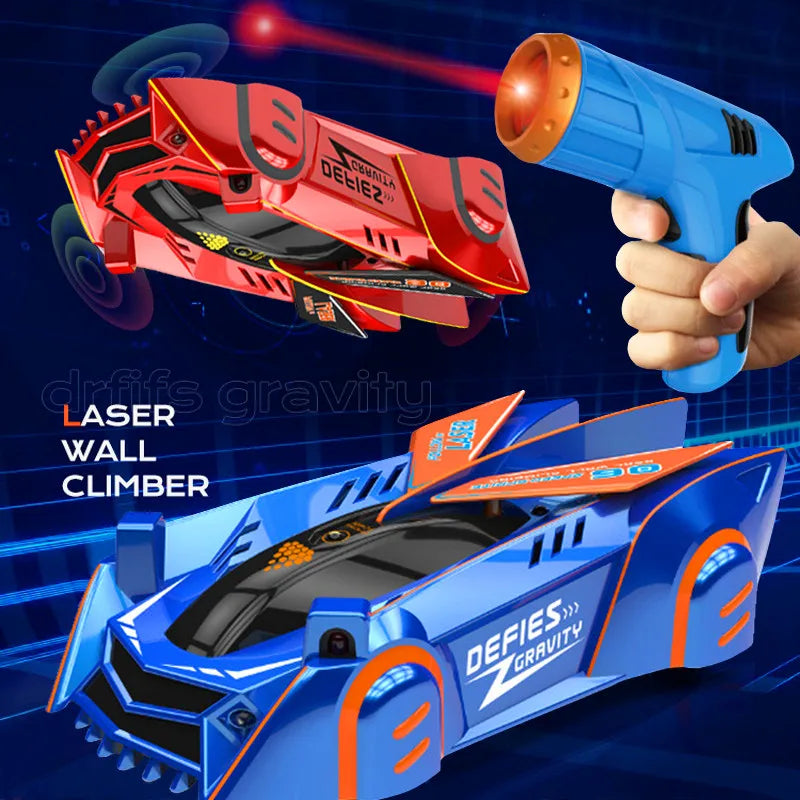 RC Car Stunt Infrared Laser Tracking Wall Ceiling Climbing Vehicle Remote Control Cars Follow Light