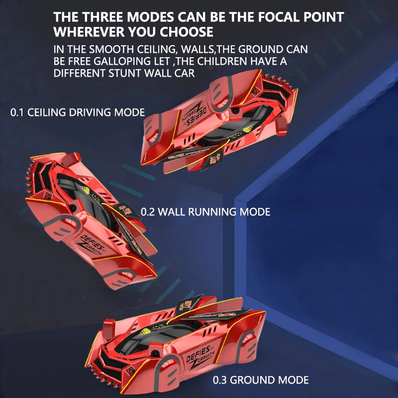 RC Car Stunt Infrared Laser Tracking Wall Ceiling Climbing Vehicle Remote Control Cars Follow Light