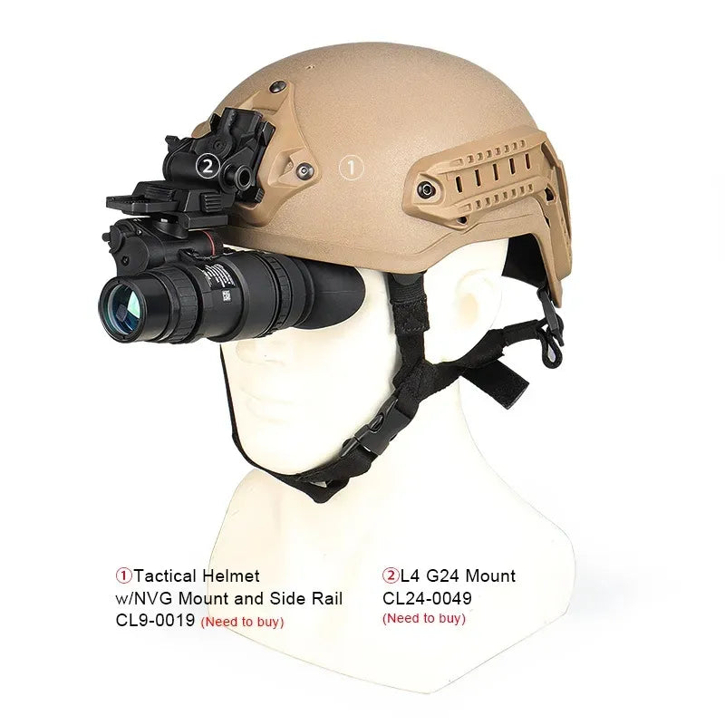 PVS-18 Head-Mounted Hunting Camera Infrared Night Vision Device for Hunting Monocular NVG Scope HD 1X Infrared Digital Camping