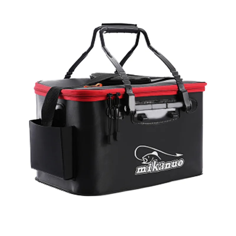 Folding live Fishing Bucket EVA Thickening Fish Bucket Portable Water - My Store