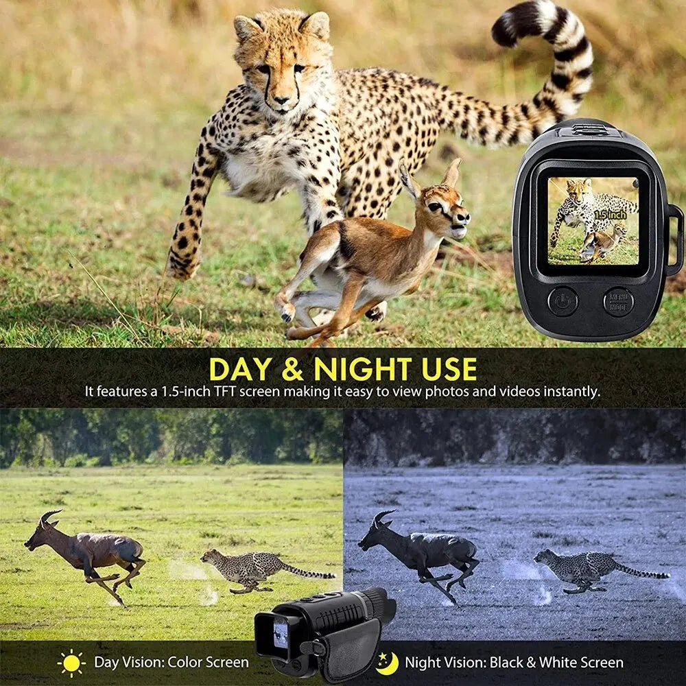 Monocular Night Vision Device 1080P HD Infrared Camera 5X Digital