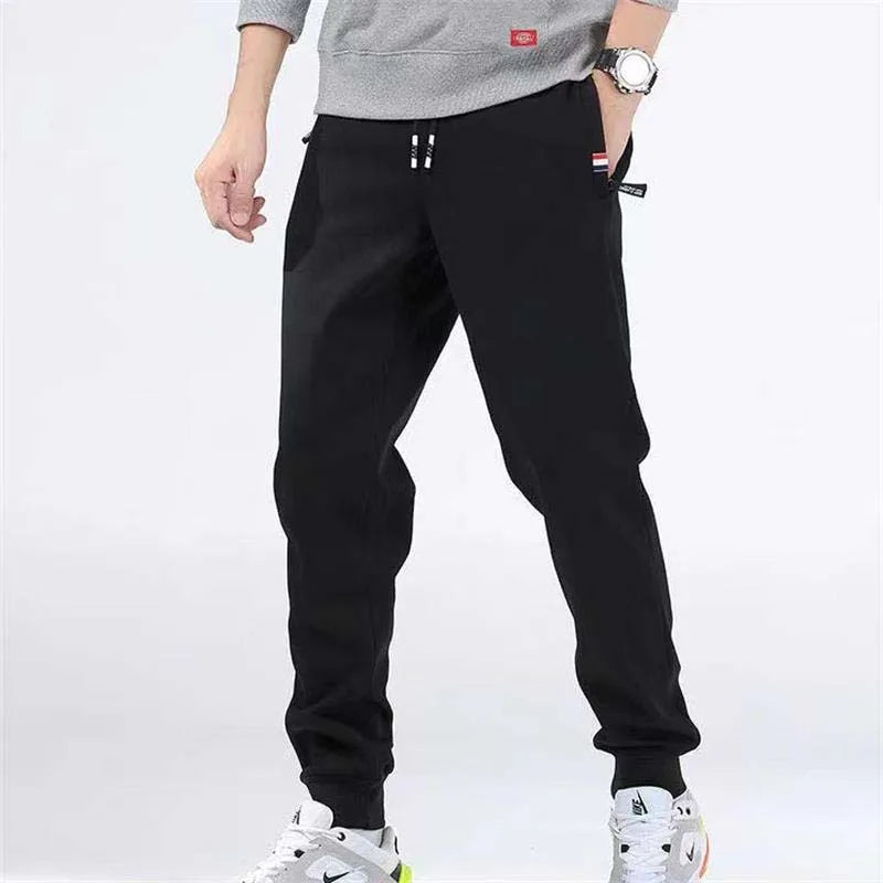 Winter Lambs wool Warm Casual Pants Men's Fitness Jogging Sweatpants