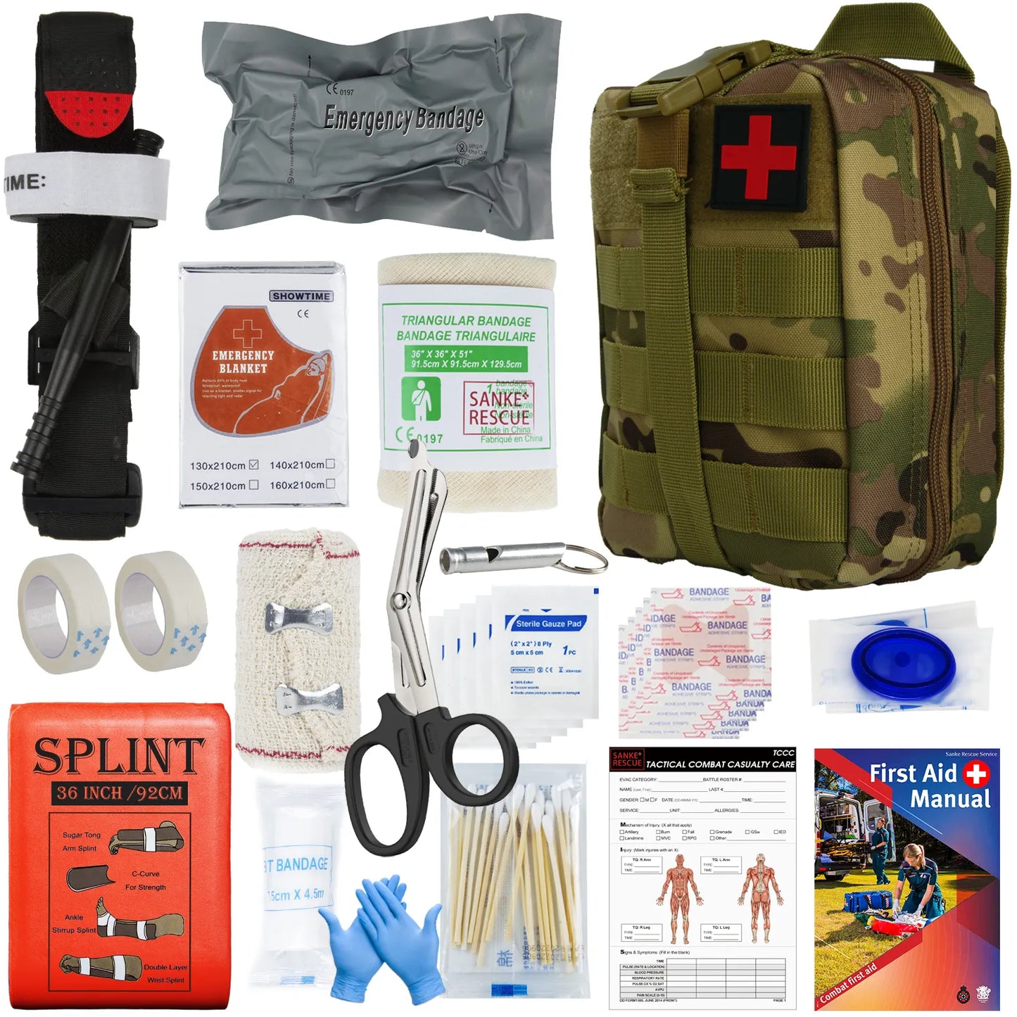 Military IFAK Trauma Survival Kit First Aid Medical Pouch - My Store