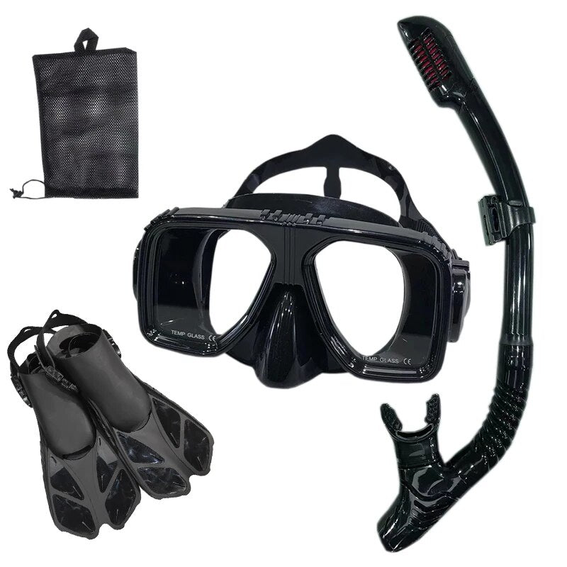 Snorkel Diving Mask and Goggles Diving Swimming Tube Set Adult Unisex - My Store