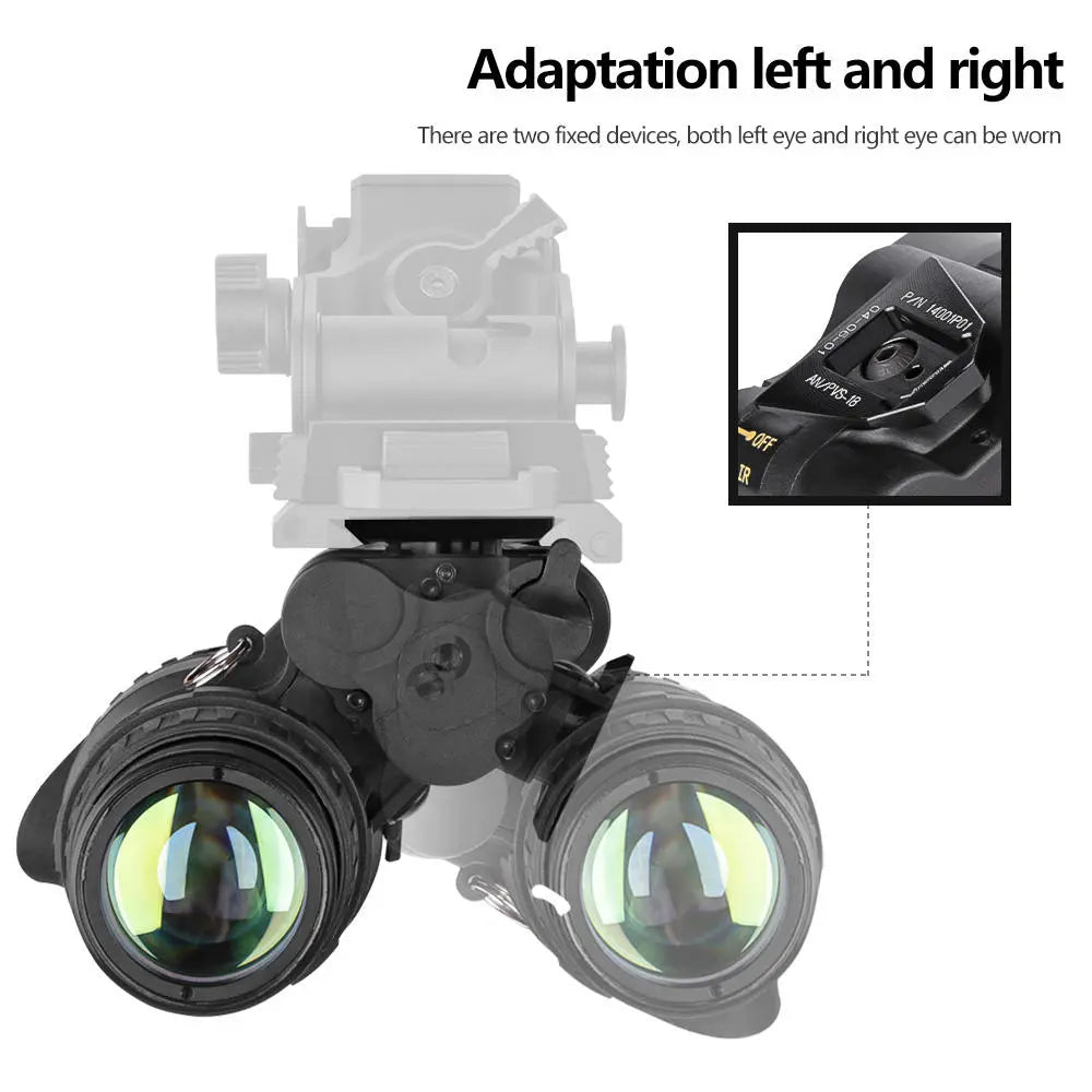 PVS-18 Head-Mounted Hunting Camera Infrared Night Vision Device for Hunting Monocular NVG Scope HD 1X Infrared Digital Camping