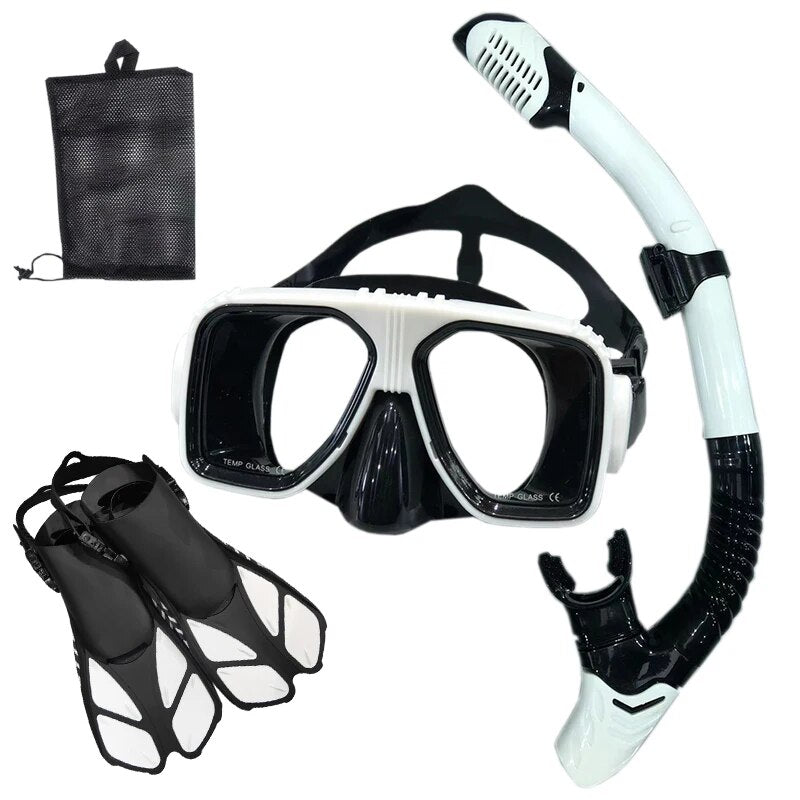 Snorkel Diving Mask and Goggles Diving Swimming Tube Set Adult Unisex - My Store