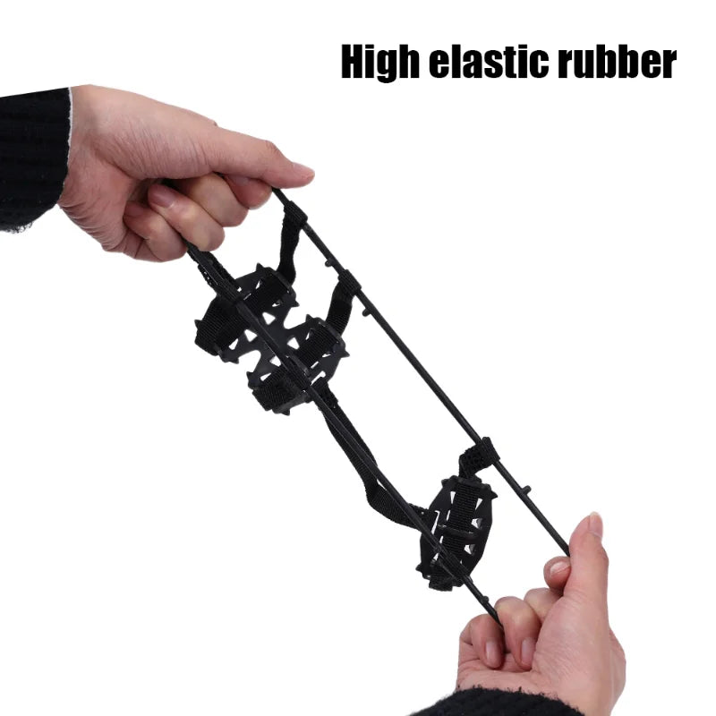 Anti-Skid Shoe Covers Snow Claws Outdoor 24tooth Manganese Steel Crampons Nails Outdoor Climbing Equipments Hiking Fishing Shoes